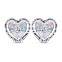 14K White Gold Earrings And 3 Pts Diamond | Monterrey 🇲🇽