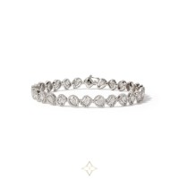 THE FANCY CLUSTER DIAMOND BRACELET - WG | Toronto 🇨🇦