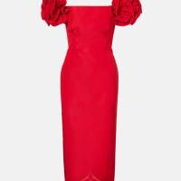 CAROLINA HERRERA Off-shoulder silk cocktail dress | Munich 🇩🇪