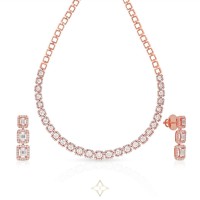 Mine Diamond Necklace & Earrings | Riffa 🇧🇭