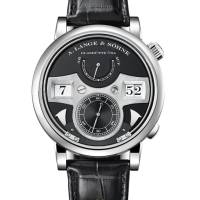 A. Lange & Söhne Zeitwerk Striking Time White Gold Black for Sale | Stockholm 🇸🇪
