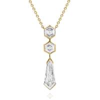 Masterpiece Honeycomb 4.02ct Diamond Drop Pendant in 18ct Yellow Gold | Warwickshire 🇬🇧