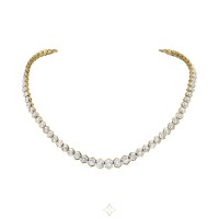 Masterpiece Honeycomb 34.01ct Diamond Necklace in 18ct Yellow Gold | Warwickshire 🇬🇧