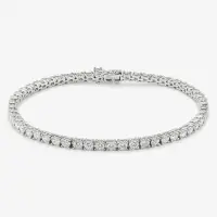 18K white gold rivière bracelet with diamonds | Madrid 🇪🇸