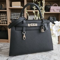 HERMÈS KELLY 28 SELLIER, EPSOM, NOIR PHW | Copenhagen 🇩🇰