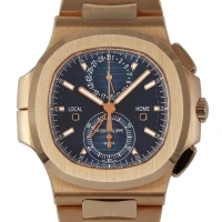 Patek Philippe Nautilus Rose Gold Blue Travel Time Flyback Chronograph 5990/1R-001 | Sydney 🇦🇺
