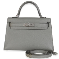 Hermès Gris Meyer Epsom Mini Kelly 20 II Palladium Hardware, 2024 | Bangkok 🇹🇭