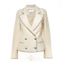 CHANEL 2005 Emblem 40 The Devil Wears Prada Jacket white WS24615 | Tokyo 🇯🇵
