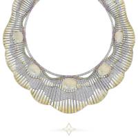 Couture Northern Lights Necklace In 18ct WG, Opals, Sapphires, Tsavorites, Diamonds and Mother of Pearl | London 🇬🇧