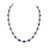 Oval-cut Sapphires & Diamonds Islands Necklace | Toronto 🇨🇦