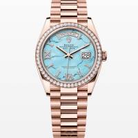 Rolex Day-Date 36 36mm Turquoise Diamond-Set President 128395TBR | Miami 🇺🇸