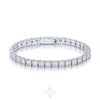Grace Tennis Bracelet 18K White Gold & Diamonds | Busan 🇰🇷