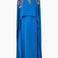 Carolina Herrera  Floral-Embroidered Cape Caftan-Inspired Gown | NY 🇺🇸