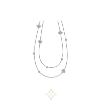 HAPPY HEARTS WINGS SAUTOIR NECKLACE, ETHICAL WHITE GOLD, DIAMONDS | Athens 🇬🇷