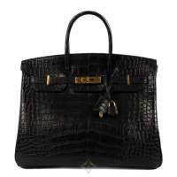 Hermès Birkin 35 Black Mat Alligator GHW | Antwerp 🇧🇪