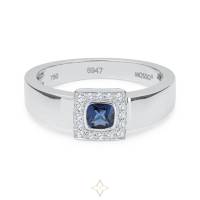 FIORA 18-carat White Gold & Sapphires Ring | Santiago 🇨🇱