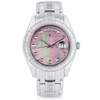 ROLEX DAY-DATE MASTERPIECE 39 PLATINUM BLACK MOTHER OF PEARL & DIAMOND | London 🇬🇧