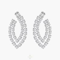 BEVERLY HILLS EARRINGS 18K White Gold & Diamonds | Paris 🇫🇷