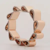 "Retro" Bracelet in 18K Rose Gold & Diamonds | Zurich 🇨🇭
