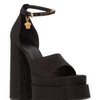 Versace 155mm Embellished satin sandals | Florence 🇮🇹