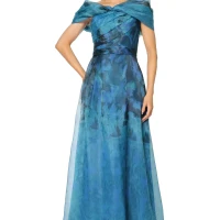 TWISTED OFF-THE-SHOULDER ORGANZA GOWN | FL 🇺🇸