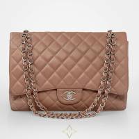 Chanel Large Classic Single Flap Maxi Jumbo Bag with Silver Chain | Athens 🇬🇷