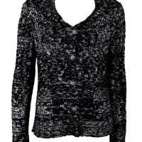 Chanel Black & White Cardigan With Rhinestones - Preowned | Athens 🇬🇷