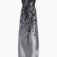 Rene Ruiz Collection Gathered Brocade Strapless A-Line Gown | NY 🇺🇸