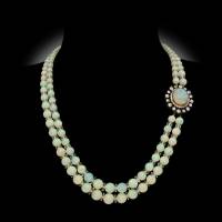 CIRCA 1910 Antique Precious Opal Bead Necklace | London 🇬🇧