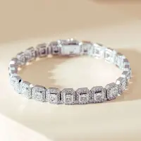 18ct White Gold 10.72ct Radiant Cut Diamond Isla Bracelet | Auckland 🇳🇿