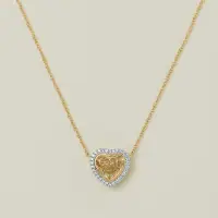 18ct Yellow Gold 3.01ct Yellow Diamond Heart Isla Pendant | Auckland 🇳🇿