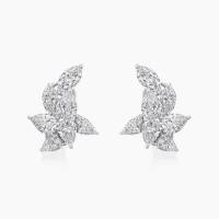Pear and Marquise Cut Diamond Cluster Earrings | Kent 🇬🇧