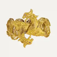 18K Yellow Gold & Rubies Lalaounis Bracelet | Lisbon 🇵🇹