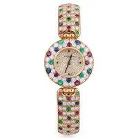 RARE AUDEMARS PIGUET LADY WRISTWATCH | UNIQUE PAVE DIAMONDS, EMERALDS, SAPPHIRES & RUBIES | London 🇬🇧