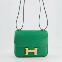 HERMÈS CONSTANCE III 18 BAG IN CACTUS ALLIGATOR MISSISSIPPIENSIS LEATHER | London 🇬🇧