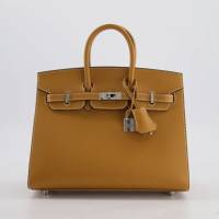 HERMÈS BIRKIN 25 SELLIER BAG IN TOFFEE EPSOM LEATHER | London 🇬🇧