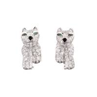 Cartier White Gold Diamond Panthere De Cartier Earrings | London 🇬🇧