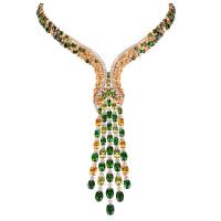 CARRERA Y CARRERA Pendant Cibeles 18KT YG, Diamonds, Peridotes & Yellow Sapphires | Berlin 🇩🇪