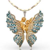 CARRERA Y CARRERA Necklace Butterfly Lovers 18K YG & Diamonds | Berlin 🇩🇪