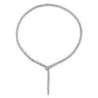 SERPENTI VIPER NECKLACE 18K White Gold & Diamonds | Palermo 🇮🇹