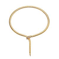 BVLGARI SERPENTI TUBOGAS NECKLACE DEMI PAVÉ DIAMONDS HEAD AND THE TAIL AND BLACK ONYX EYES | Palermo 🇮🇹