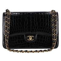 CHANEL SHINY ALLIGATOR JUMBO DOUBLE FLAP BAG | London 🇬🇧