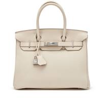 Hermès Craie Togo Birkin 30 Palladium Hardware, 2021 | CA 🇺🇸