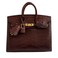Hermès Havane Matte Alligator Sellier Birkin 20 Gold Hardware, 2023 | Paris 🇫🇷