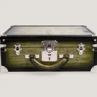 BOSPHORUS Leather Watch Trunk - Parchment Patina Olive Green | Malatya 🇹🇷