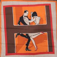 HERMES Carre 70 Silk 100% Scarf Stole "Swinging Saint-Germain“ | Tokyo 🇯🇵