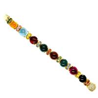 MULTI-COLOR TOURMALINE BRACELET 18K YG & Gemstones | Central 🇭🇰