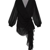 GUCCI SILK CHIFFON TOP IN BLACK | Bangkok 🇹🇭