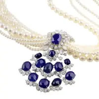 1950'S SAPPHIRE AND PEARL NECKLACE | CA 🇺🇸