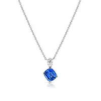 RIVIÈRE PLATINUM OFFSET SAPPHIRE AND DIAMOND NECKLACE, GIA CERTIFIED | CA 🇺🇸